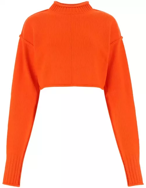 SportMax Orange Wool Blend Maiorca Sweater