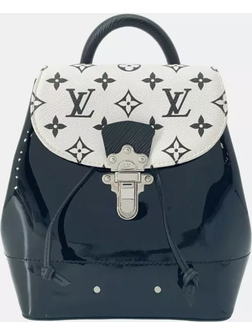 Louis Vuitton Black/White Monogram Vernis Hot Springs Backpack