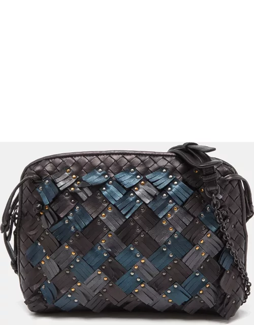 Bottega Veneta Metallic Intrecciato Leather Nodini Crossbody Bag