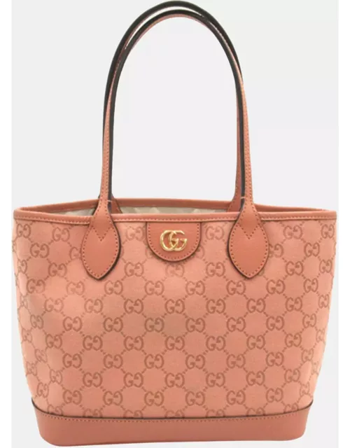 Gucci Pink Small GG Canvas Ophidia Tote