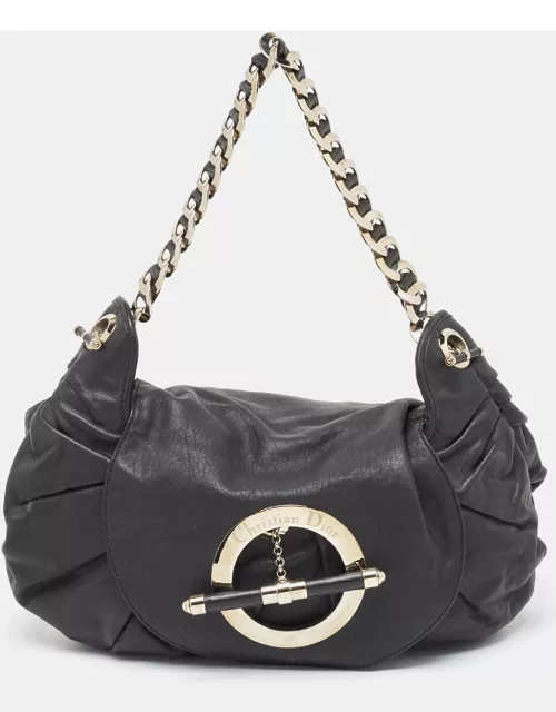 Dior Black Leather Jazz Club Bag