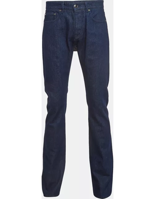 Etro Navy Blue Denim Regular Fit Jeans M Waist 32"