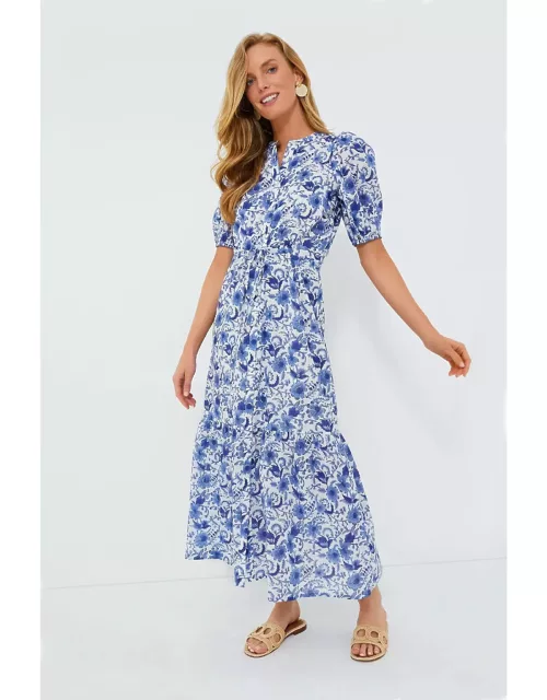 Blue Morning Flower Organic Lucy Dres