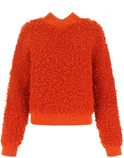 Bottega Veneta Red Boucle Sweater
