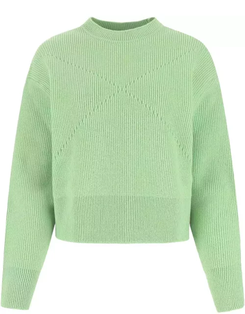 Bottega Veneta Pastel Green Stretch Cashmere Blend Sweater