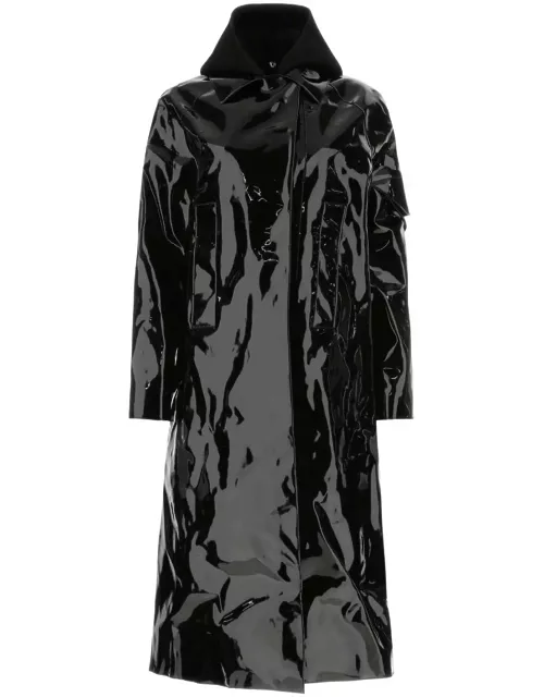 1017 ALYX 9SM Black Fabric Paint Rain Coat