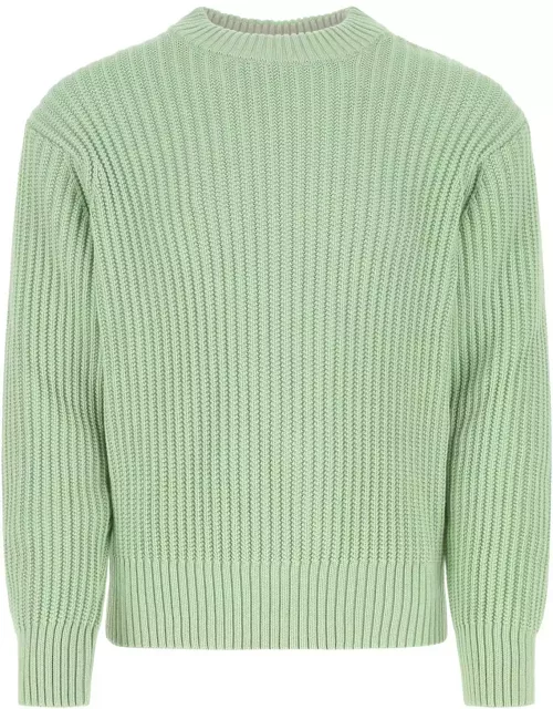 Ami Alexandre Mattiussi Pastel Green Cotton Blend Sweater