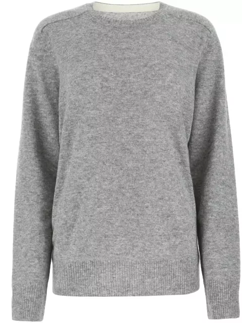 Maison Margiela Melange Grey Wool Blend Sweater