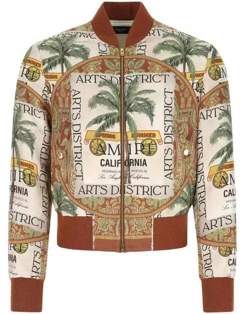 AMIRI Printed Silk Bomber Jacket
