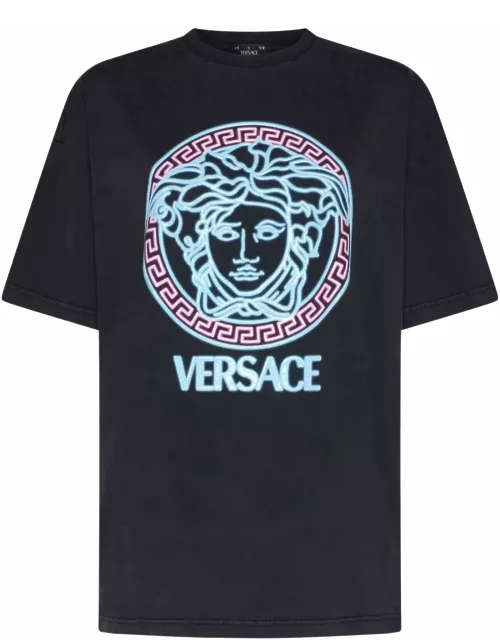 Versace T-shirt With Worn Look