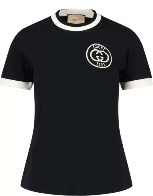 Gucci Logo Embroidery T-Shirt