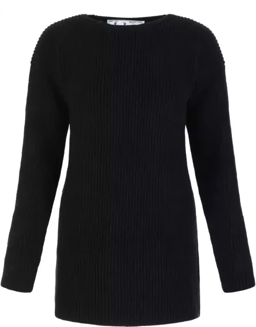 Off-White Black Wool Sweater