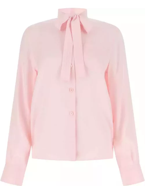 Prada Pastel Pink Crepe Shirt