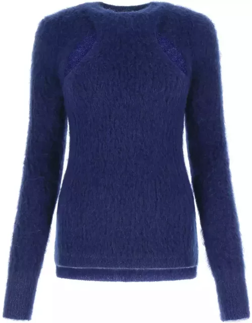 Isabel Marant Blue Mohair Blend Alford Sweater