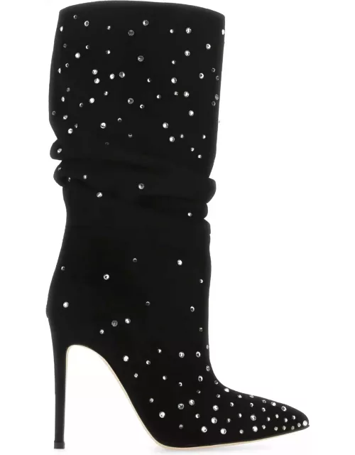 Paris Texas Embellished Suede Holly Boot