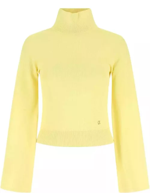 Loewe Pastel Yellow Stretch Viscose Blend Sweater