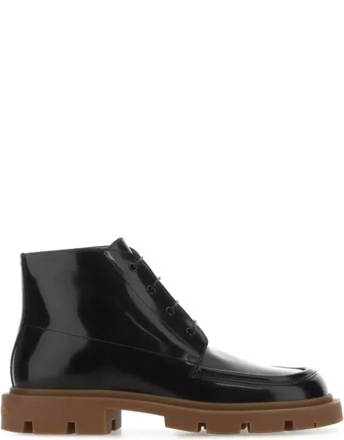 Maison Margiela Black Leather Ankle Boot