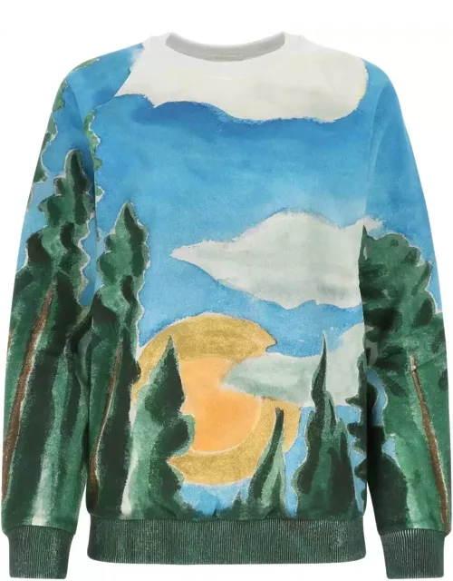 Chloé Printed Cotton Sweatshirt