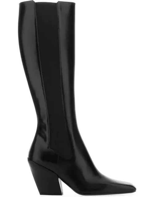 Prada Black Leather Boot