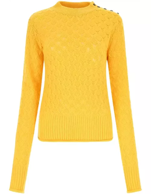 SportMax Yellow Wool Blend Theodor Sweater