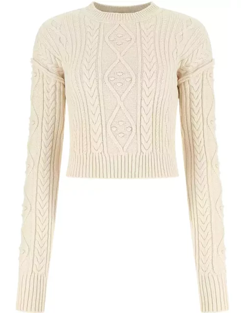 SportMax Sand Cotton Blend Drava Sweater