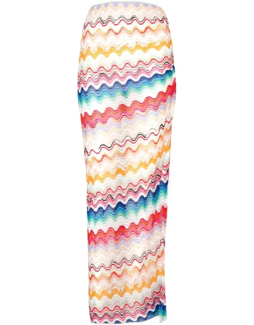 Missoni Zigzag Fine-knit Maxi Skirt - Multicoloured - 42 (UK10 / S)
