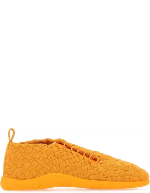 Bottega Veneta Orange Fabric Plat Sneaker