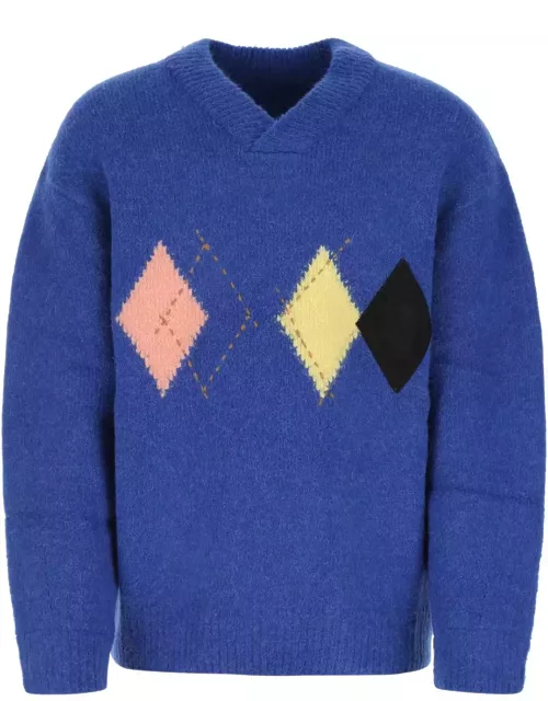 Ader Error Electric Blue Acrylic Blend Sweater