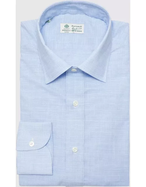 Men's Mini-Check Cotton Dress Shirt