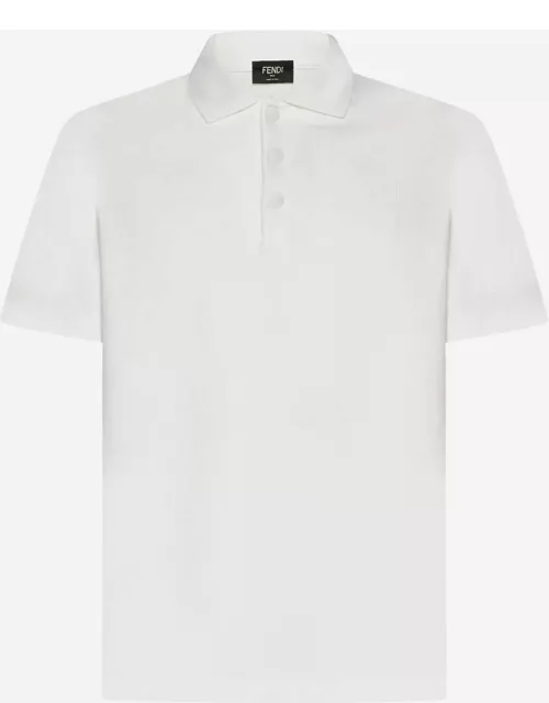 Fendi Pique Cotton Polo Shirt