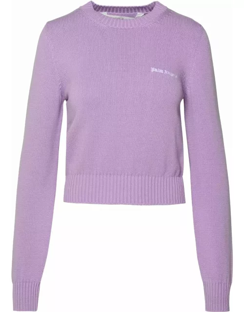 Palm Angels Lilac Cotton Sweater