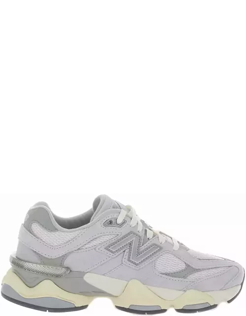 New Balance 9060 Grey Sneakers With Logo In Leather Woman