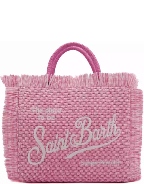 MC2 Saint Barth Colette Straw Bag In Pink Straw