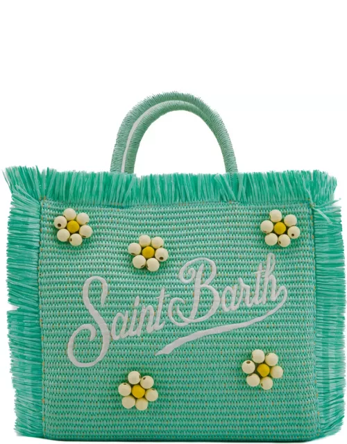 MC2 Saint Barth Colette Bag In Flower Beads Straw