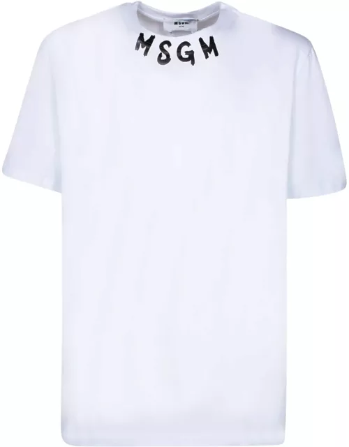 MSGM Logo Black Brushed T-shirt