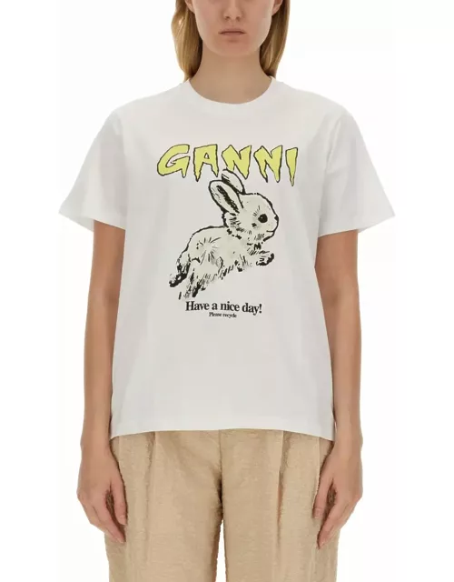 Ganni bunny T-shirt