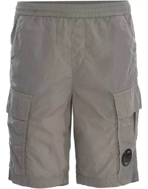 Cargo Shorts C.p. Company In Stretch Cotton
