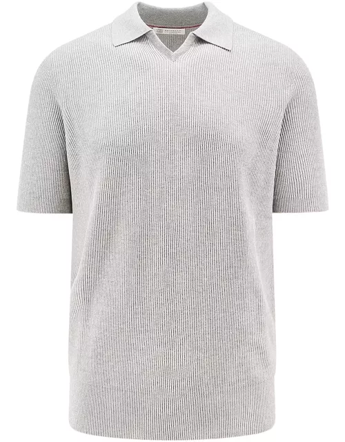 Brunello Cucinelli Knitted Polo Shirt