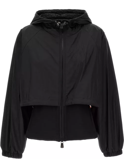 Moncler Black Stretch Nylon Jacket