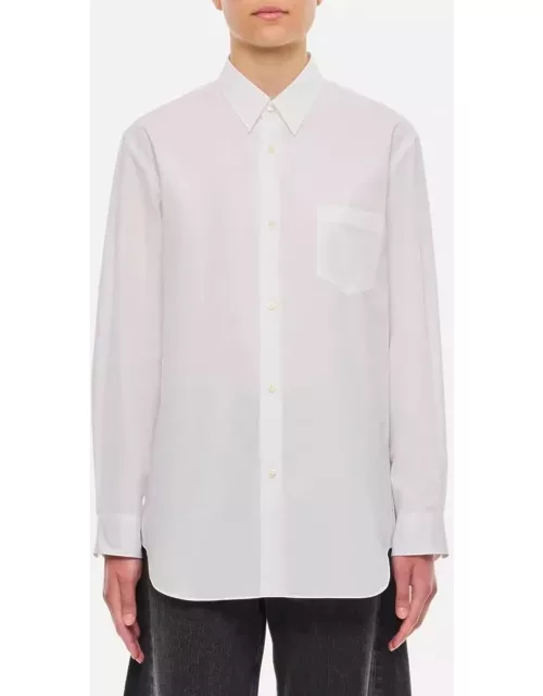 Junya Watanabe Cotton Single Pocket Shirt White