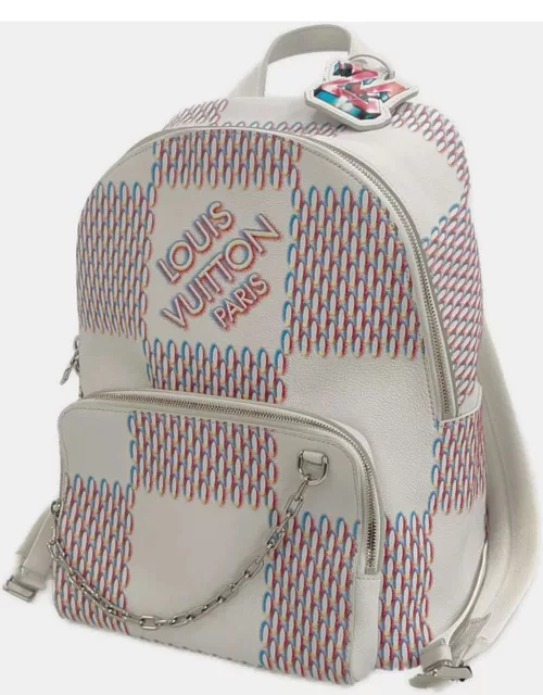 Louis Vuitton White Damier Spray Racer Backpack