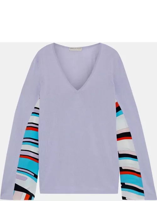 Emilio Pucci Cotton V-Neck Sweaters