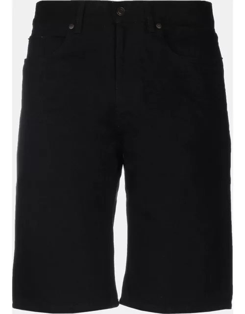 Saint Laurent Black Denim Shorts XS Waist 29"