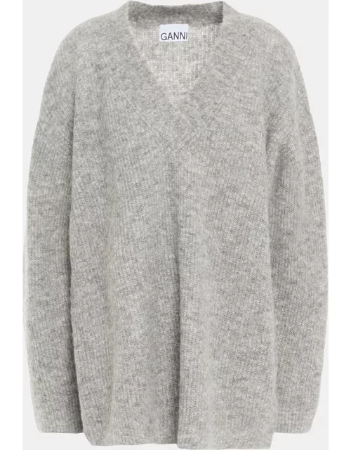 Ganni Alpaca V-Neck Sweaters