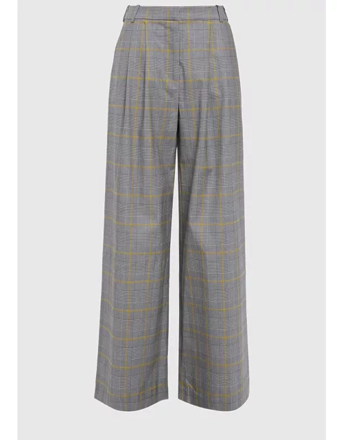 Zimmermann Grey Check Cotton Trouser