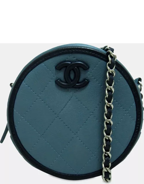 Chanel Lambskin CC Round Chain Crossbody Bag