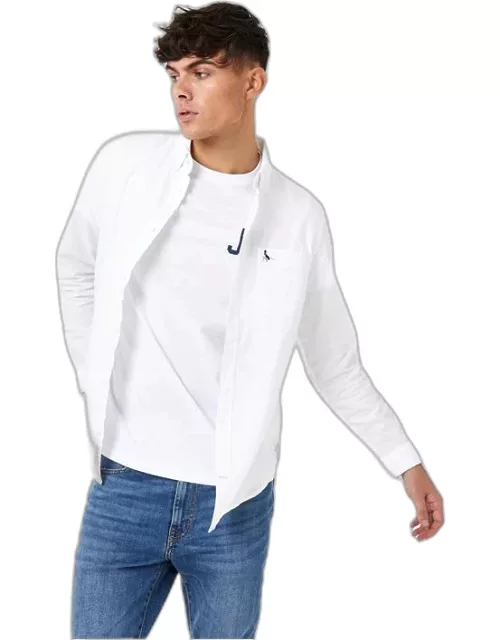 Jack Wills Plain Oxford Shirt - White