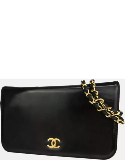 Chanel Black Leather Full Flap bag
