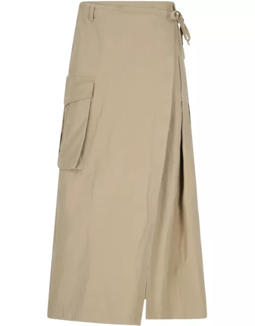 Dries van Noten Maxi Design Kilt Skirt