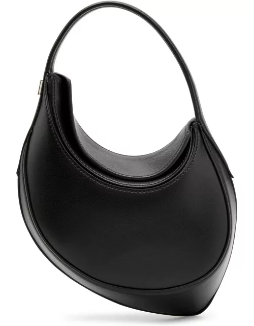 Mugler Spiral Curve 02 Mini Leather top Handle bag - Black